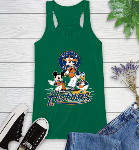 MLB Houston Astros Mickey Mouse Donald Duck Goofy Baseball T Shirt Racerback Tank 6