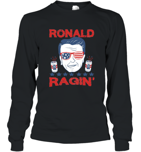 Ronald Ragin  Funny Patriotic Fourth of July American Shirt 4LV Long Sleeve