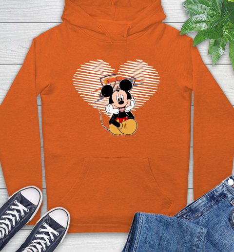 NBA Oklahoma City Thunder The Heart Mickey Mouse Disney Basketball Hoodie 4