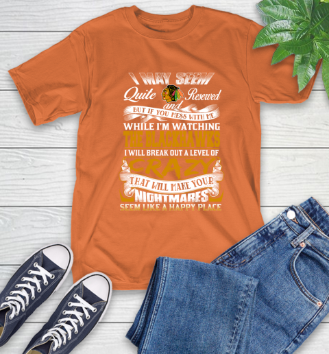 Chicago Blackhawks NHL Hockey Don't Mess With Me While I'm Watching My Team T-Shirt 4