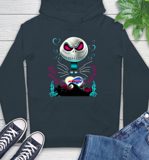 NFL Buffalo Bills Jack Skellington Sally The Nightmare Before Christmas Football Hoodie 7