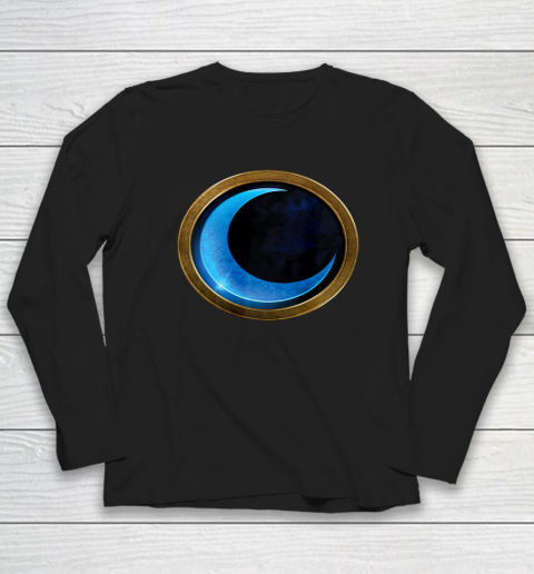 Marvel Moon Knight Blue Crescent Logo Long Sleeve T-Shirt
