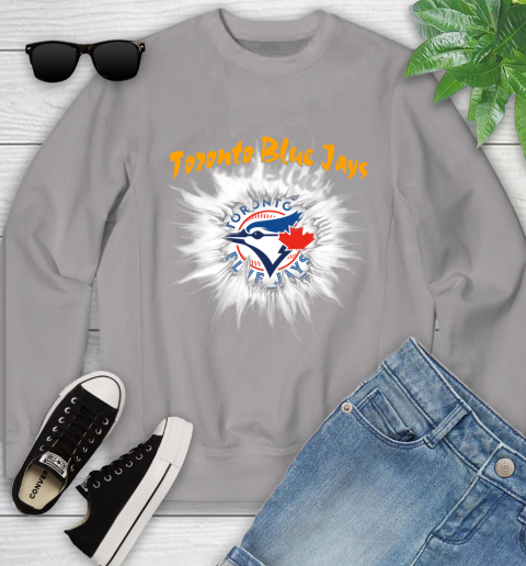 Toronto Blue Jays MLB Baseball Adoring Fan Rip Sports Youth Sweatshirt 3