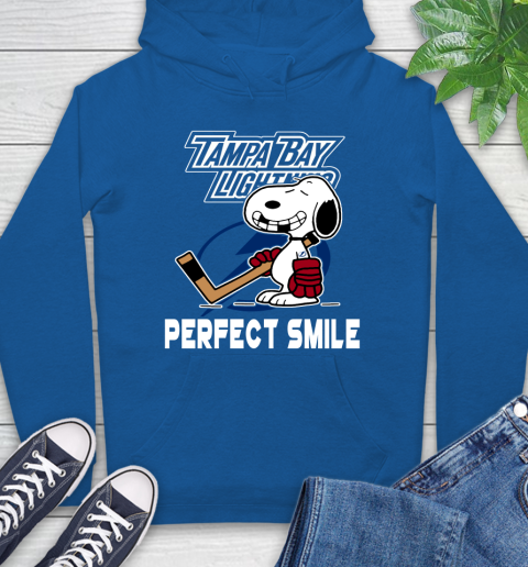 NHL Tampa Bay Lightning Snoopy Perfect Smile The Peanuts Movie Hockey T Shirt Hoodie 9