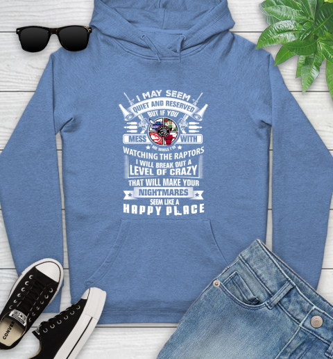 Toronto Raptors NBA Basketball Don't Mess With Me While I'm Watching My Team Sports Youth Hoodie 13