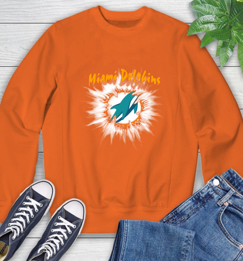 Miami Dolphins NFL Football Adoring Fan Rip Sports Sweatshirt 3