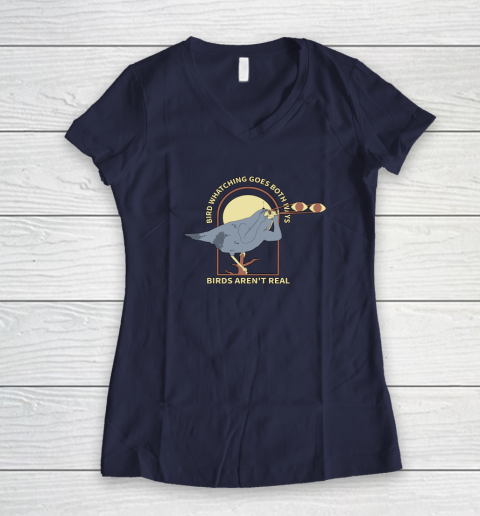 Birds Aren't Real Women's V-Neck T-Shirt 7