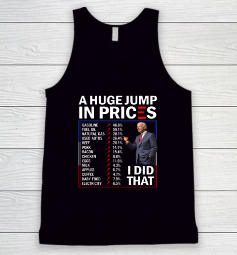 Funny A Huge Jump In Prices I Did That Anti Joe Biden Meme Tank Top