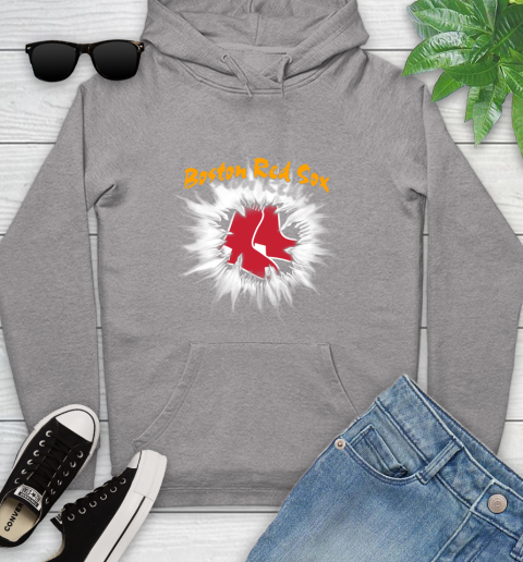 Boston Red Sox MLB Baseball Adoring Fan Rip Sports Youth Hoodie 6