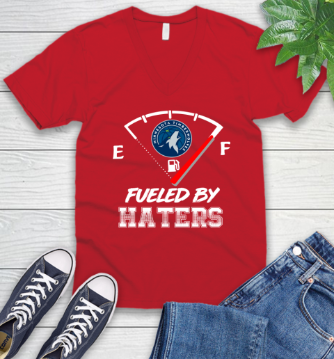 Minnesota Timberwolves NBA Basketball Fueled By Haters Sports V-Neck T-Shirt 6
