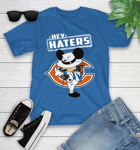 NFL Hey Haters Mickey Football Sports Chicago Bears Youth T-Shirt 12