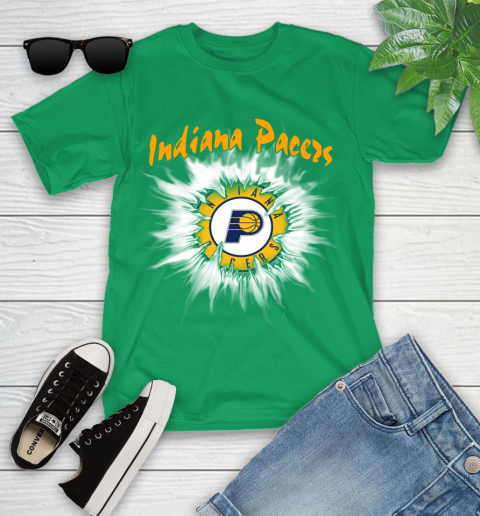 Indiana Pacers NBA Basketball Rip Sports Youth T-Shirt 8