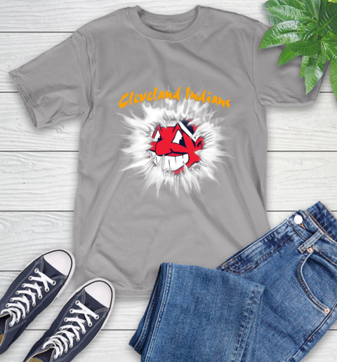 Cleveland Indians MLB Baseball Adoring Fan Rip Sports T-Shirt 6