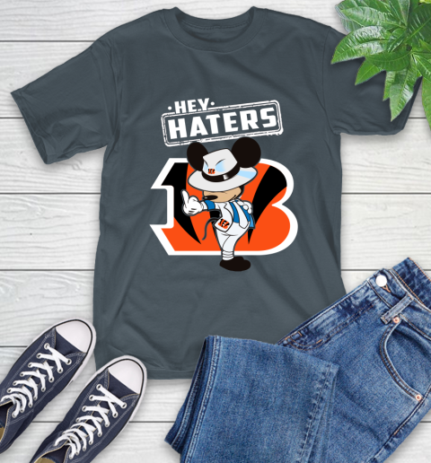 NFL Hey Haters Mickey Football Sports Cincinnati Bengals T-Shirt 10