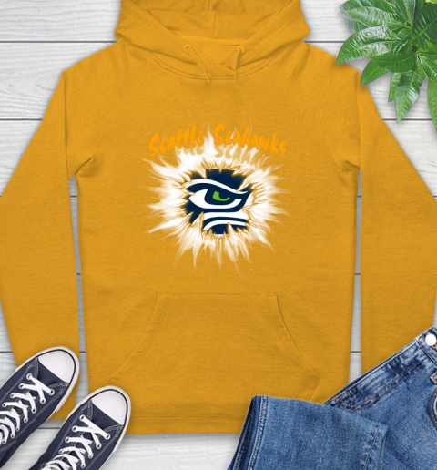Seahawk shop ripped hoodie