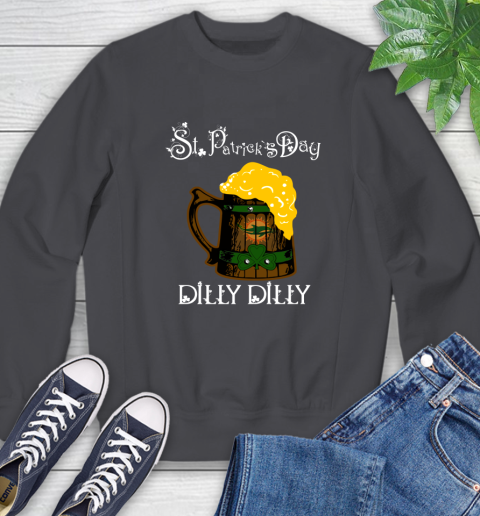 NFL Miami Dolphins St Patrick's Day Dilly Dilly Beer Football Sports Sweatshirt 6