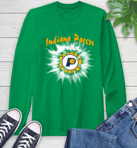 Indiana Pacers NBA Basketball Rip Sports Long Sleeve T-Shirt 8