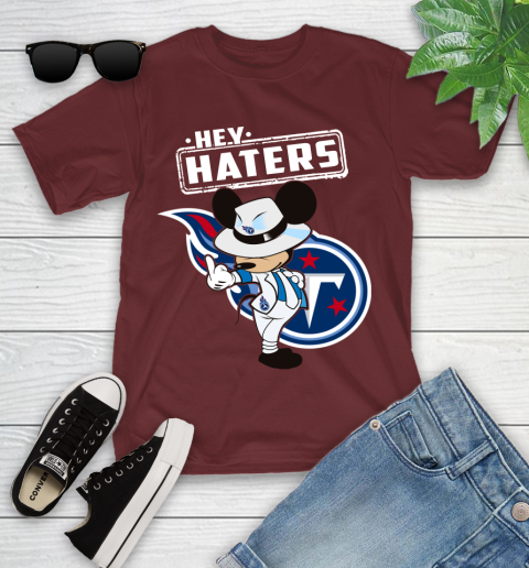 NFL Hey Haters Mickey Football Sports Tennessee Titans Youth T-Shirt 14