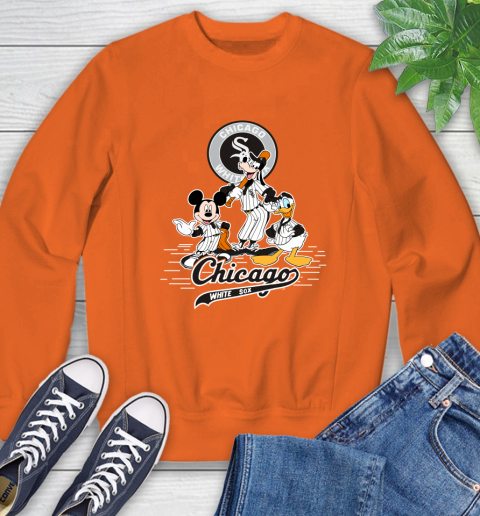 MLB Chicago White Sox Mickey Mouse Donald Duck Goofy Baseball T Shirt Sweatshirt 3