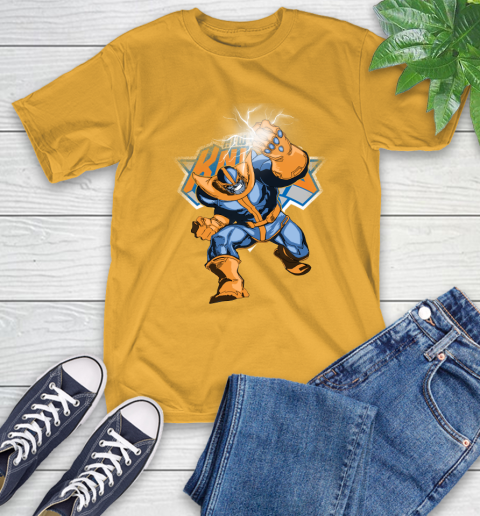 New York Knicks NBA Basketball Thanos Avengers Infinity War Marvel T-Shirt 2