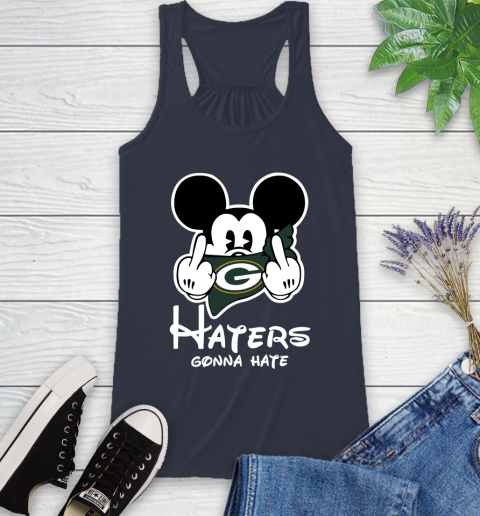 NFL Green Bay Packers Haters Gonna Hate Mickey Mouse Disney Football T Shirt_000 Racerback Tank 10