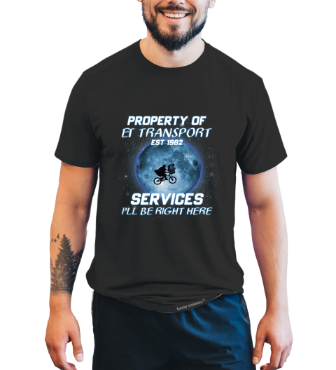 The Extra Terrestrial T Shirt, ET Alien Tshirt, E.T. T Shirt, Property Of ET Transport Service Shirt