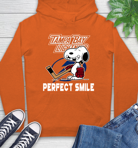 NHL Tampa Bay Lightning Snoopy Perfect Smile The Peanuts Movie Hockey T Shirt Hoodie 4