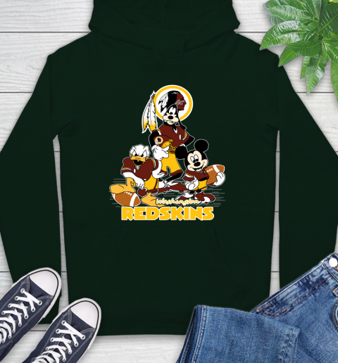 NFL Washington Redskins Mickey Mouse Donald Duck Goofy Football Shirt Hoodie 12