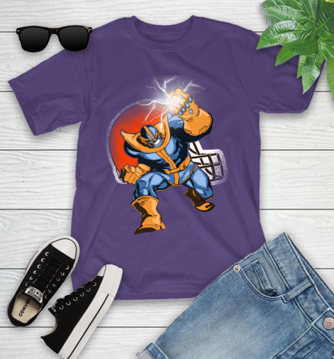 Cleveland Browns NFL Football Thanos Avengers Infinity War Marvel Youth T-Shirt 3