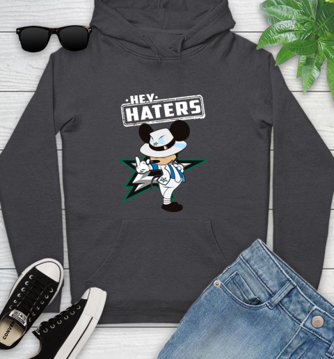 NHL Hey Haters Mickey Hockey Sports Dallas Stars Youth Hoodie 8
