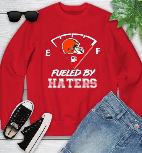 Cleveland Browns NFL Football Fueled By Haters Sports Youth Sweatshirt 8