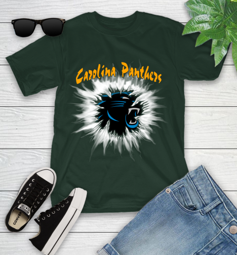 Carolina Panthers NFL Football Adoring Fan Rip Sports Youth T-Shirt 5