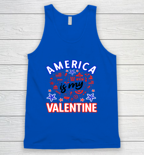 America is My Valentine Proud American Heart USA Tank Top 8
