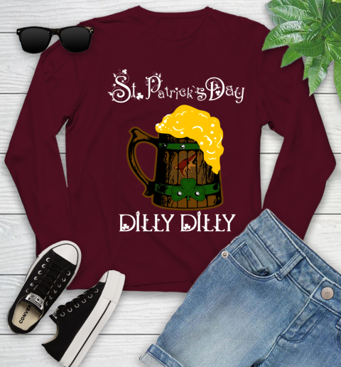 NHL Arizona Coyotes St Patrick's Day Dilly Dilly Beer Hockey Sports Youth Long Sleeve 6