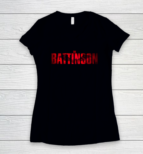 Robert The Battinson Batman Women's V-Neck T-Shirt