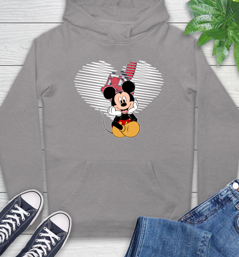 MLB Cleveland Indians The Heart Mickey Mouse Disney Baseball T Shirt_000 Hoodie 6