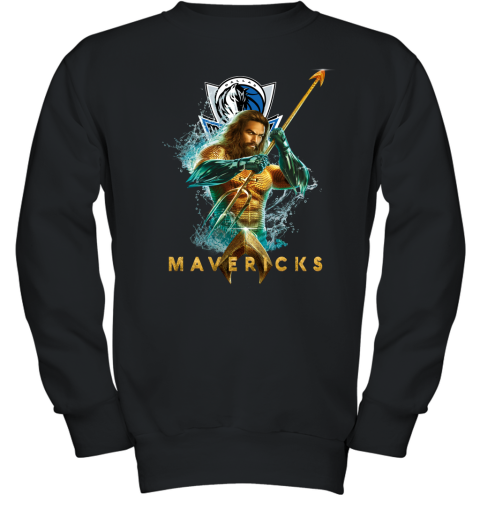 NBA Dallas Mavericks Aquaman DC Basketball Sports Youth Sweatshirt