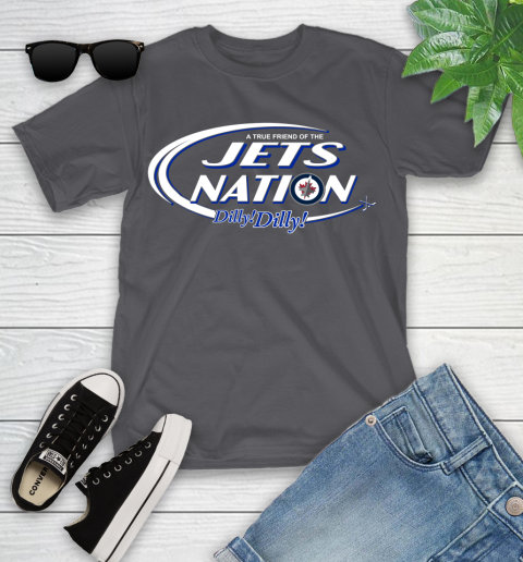 NHL A True Friend Of The Winnipeg Jets Dilly Dilly Hockey Sports Youth T-Shirt 6