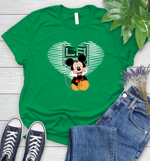 NHL Los Angeles Kings The Heart Mickey Mouse Disney Hockey Women's T-Shirt 9