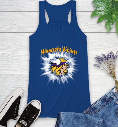 Minnesota Vikings NFL Football Adoring Fan Rip Sports Racerback Tank 8