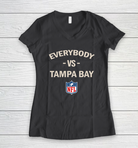 Everybody Vs Tampa Bay NFL Women's V-Neck T-Shirt 11