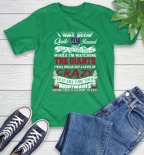 New York Giants NFL Football Don't Mess With Me While I'm Watching My Team T-Shirt 7