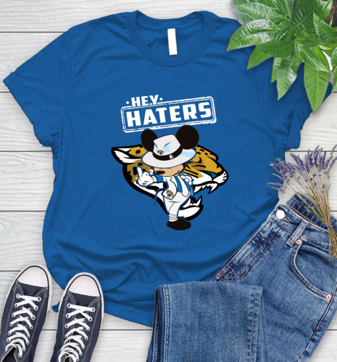 NFL Hey Haters Mickey Football Sports Jacksonville Jaguars Women's T-Shirt 12