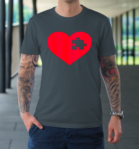 Family Valentine Insert Heart Gift T-Shirt 12