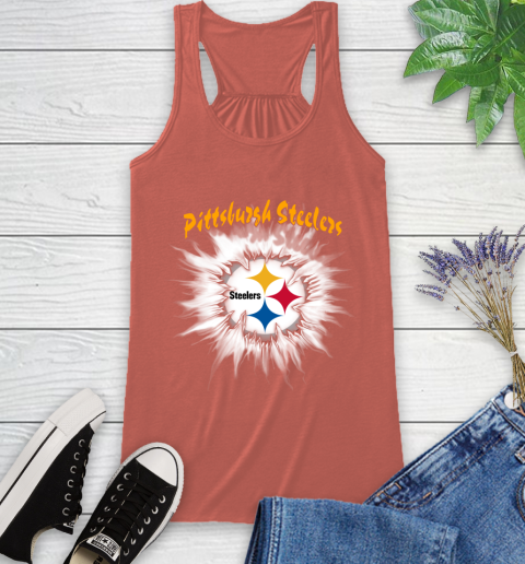 Pittsburgh Steelers NFL Football Adoring Fan Rip Sports Racerback Tank 3