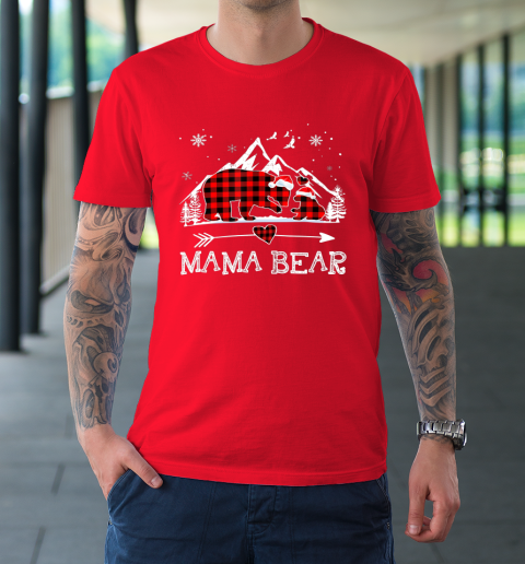 Mama Bear Christmas Pajama Red Plaid Buffalo Family Gift T-Shirt Mama Bear Christmas Pajama Red Plaid Buffalo Family Gift T-Shirt