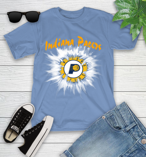Indiana Pacers NBA Basketball Rip Sports Youth T-Shirt 15
