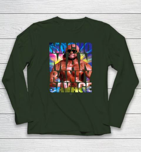 Randy Macho Man Savage WWE Disco Splash Long Sleeve T-Shirt 10