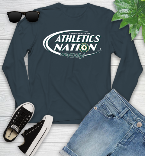 MLB A True Friend Of The Oakland Athletics Dilly Dilly Baseball Sports Youth Long Sleeve 9