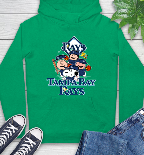 MLB Tampa Bay Rays Snoopy Charlie Brown Woodstock The Peanuts Movie Baseball T Shirt Hoodie 8